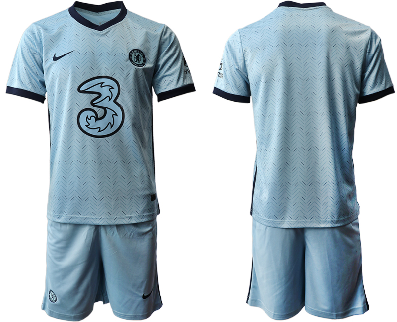 Men 2020-2021 club Chelsea away blank Light blue Soccer Jerseys->chelsea jersey->Soccer Club Jersey